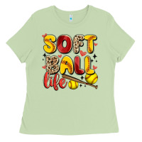 Matcha softball life Ladies Tee - Artiststas