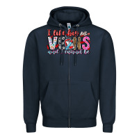 Navy I Like big veins and cannot be Zipper Hoodie - CowhideDigitalArt