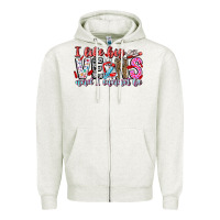 Oatmeal Heather I Like big veins and cannot be Zipper Hoodie - CowhideDigitalArt