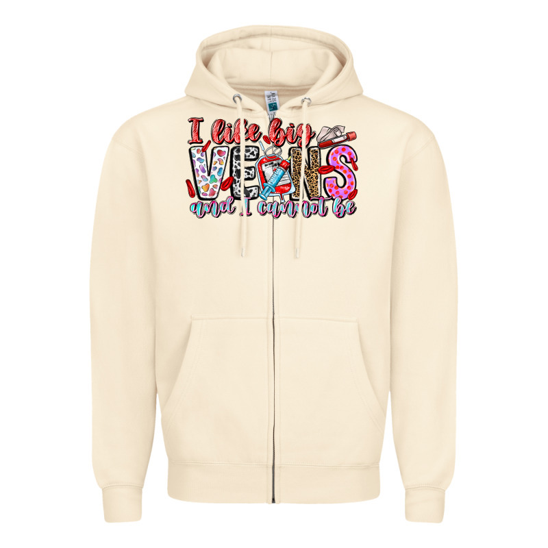 I Like Big Veins And Cannot Be Zipper Hoodie by CowhideDigitalArt | Teevron