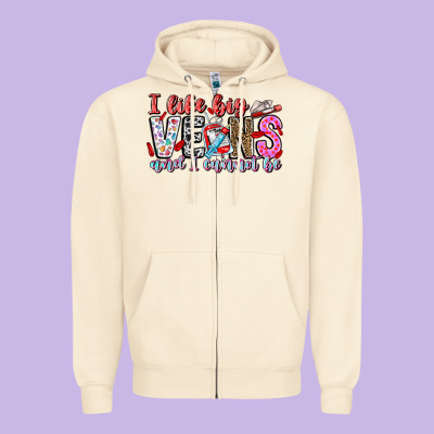 I Like Big Veins And Cannot Be Zipper Hoodie Designed By Cowhidedigitalart