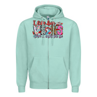 Seafoam I Like big veins and cannot be Zipper Hoodie - CowhideDigitalArt