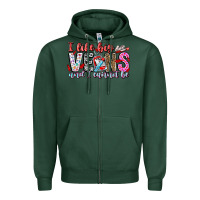 Sports Green I Like big veins and cannot be Zipper Hoodie - CowhideDigitalArt