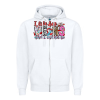 White I Like big veins and cannot be Zipper Hoodie - CowhideDigitalArt