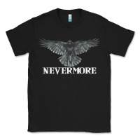 Black Hot Trend Raven Nevermore Poetry Halloween Edgar Allan Poe Classic Tee - lanVoArt