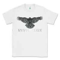 White Hot Trend Raven Nevermore Poetry Halloween Edgar Allan Poe Classic Tee - lanVoArt