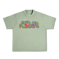 Oil Green magic mushroom Urban Heavy Tee - TumblerDesignByShophia