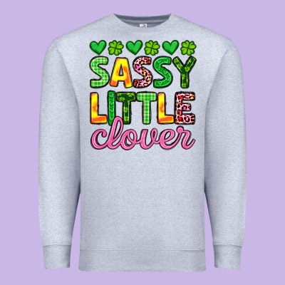 Sassy Little Clover St Patrick S Day Premium Sweatshirt Designed By Artiststas