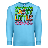 Ocean Blue sassy little clover st patrick s day Premium Sweatshirt - Artiststas