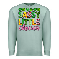 Seafoam sassy little clover st patrick s day Premium Sweatshirt - Artiststas