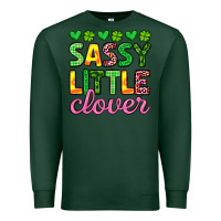 Sports Green sassy little clover st patrick s day Premium Sweatshirt - Artiststas