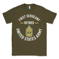 Army Green first sergeant 1sg retired army military retirement gifts long sleeve Classic Tee - lanVoArt