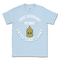 Dusty Blue first sergeant 1sg retired army military retirement gifts long sleeve Classic Tee - lanVoArt