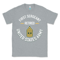 Heather Grey first sergeant 1sg retired army military retirement gifts long sleeve Classic Tee - lanVoArt