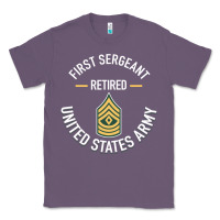 Lavender first sergeant 1sg retired army military retirement gifts long sleeve Classic Tee - lanVoArt