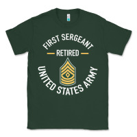 Sports Green first sergeant 1sg retired army military retirement gifts long sleeve Classic Tee - lanVoArt