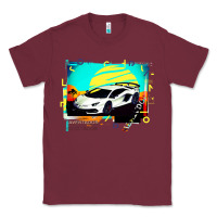 Burgundy Lam borghini Aventador SVJ gift Classic Tee - lanVoArt