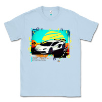 Dusty Blue Lam borghini Aventador SVJ gift Classic Tee - lanVoArt