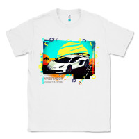 White Lam borghini Aventador SVJ gift Classic Tee - lanVoArt