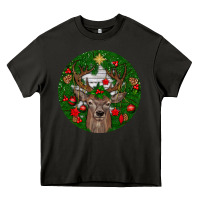 Asphalt deer christmas Heavy Core Tee - BundleAndBundleShop
