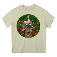 Mossy deer christmas Heavy Core Tee - BundleAndBundleShop