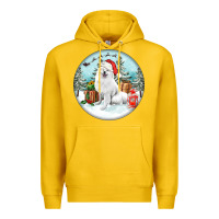 Lemon Christmas samoyed dog Premium Hoodie - FaDigitalArtStudio