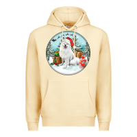 Pina Colada Christmas samoyed dog Premium Hoodie - FaDigitalArtStudio