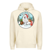 Sandshell Christmas samoyed dog Premium Hoodie - FaDigitalArtStudio