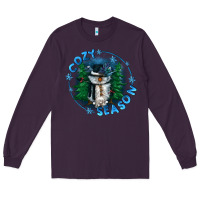 Plum cozy season Long Sleeve Tee - CowGirlArtShop