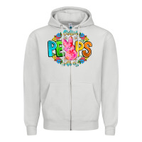 Dove Grey Chillin Peeps With My Zipper Hoodie - CowhideDigitalArt