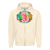 Sandshell Chillin Peeps With My Zipper Hoodie - CowhideDigitalArt