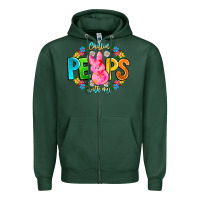 Sports Green Chillin Peeps With My Zipper Hoodie - CowhideDigitalArt