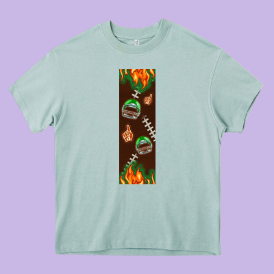 American Football Dad Pen Wrap Heavy Core Tee Designed By Bundleandbundleshop