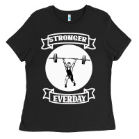 Black Stronger Everday Ladies Tee - Bettercallsaul