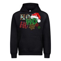 Black ho ho ho christmas Urban Hoodie - BarkalooDesign
