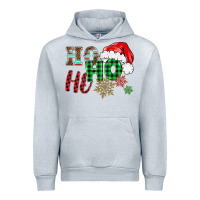 Heather Grey ho ho ho christmas Urban Hoodie - BarkalooDesign
