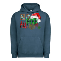 Pigment Midnight Navy ho ho ho christmas Urban Hoodie - BarkalooDesign