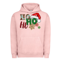 Pigment Salmon ho ho ho christmas Urban Hoodie - BarkalooDesign