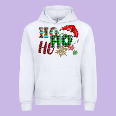 Ho Ho Ho Christmas Urban Hoodie Designed By Barkaloodesign