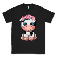 Black cute cow Classic Tee - texasbilliewilder