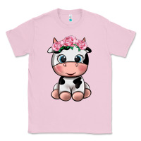 Bubblegum Pink cute cow Classic Tee - texasbilliewilder