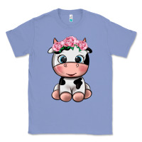 Colony Blue cute cow Classic Tee - texasbilliewilder