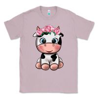 Lilac cute cow Classic Tee - texasbilliewilder