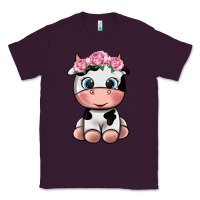 Plum cute cow Classic Tee - texasbilliewilder