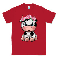 Red cute cow Classic Tee - texasbilliewilder