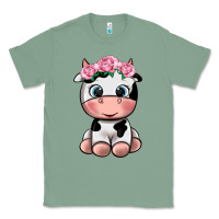 Sage cute cow Classic Tee - texasbilliewilder