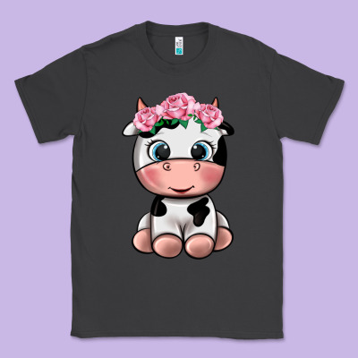 Cute Cow Classic Tee Designed By Texasbilliewilder