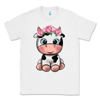 White cute cow Classic Tee - texasbilliewilder