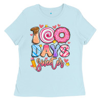 Baby Blue 100 days sweeter Ladies Tee - Artiststas