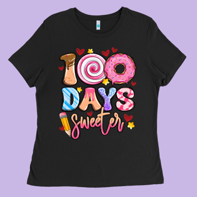 100 Days Sweeter Ladies Tee Designed By Artiststas